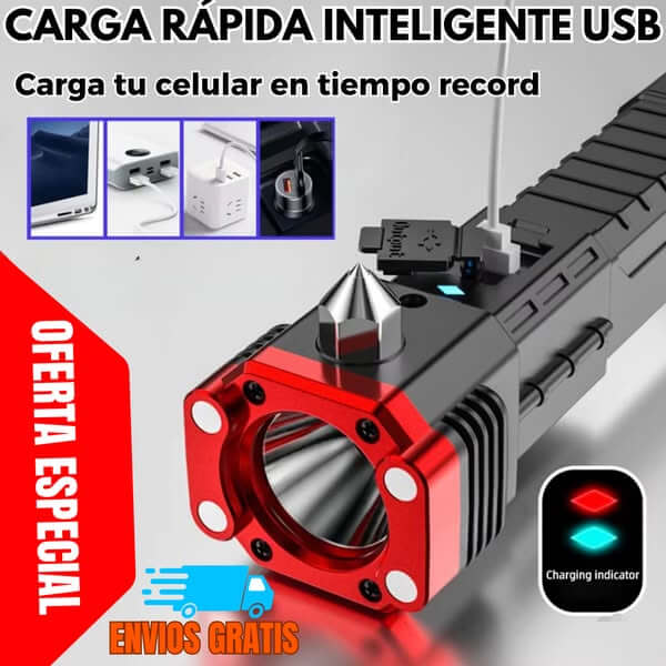 🔦 Di adiós a linternas frágiles, con pilas y sin potencia.